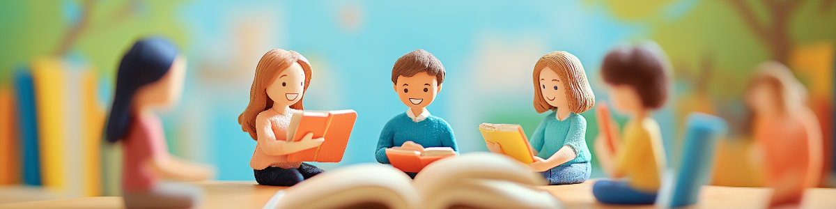 Adult students practicing Spanish conversation during lessons