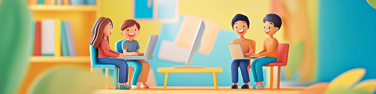 Online Spanish tutor teaching a virtual lesson