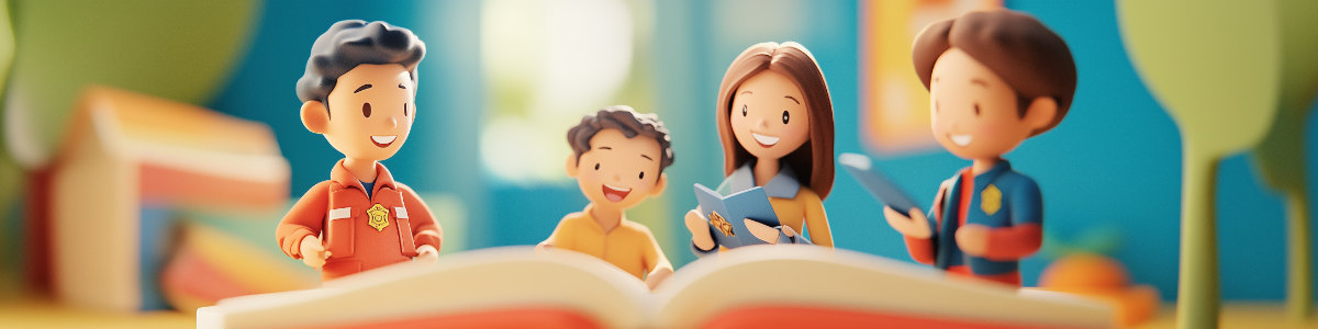 First responders practicing Spanish scenario-based role play